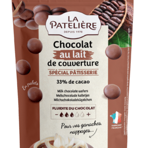 Palets de chocolat de couverture lait 33% 200g