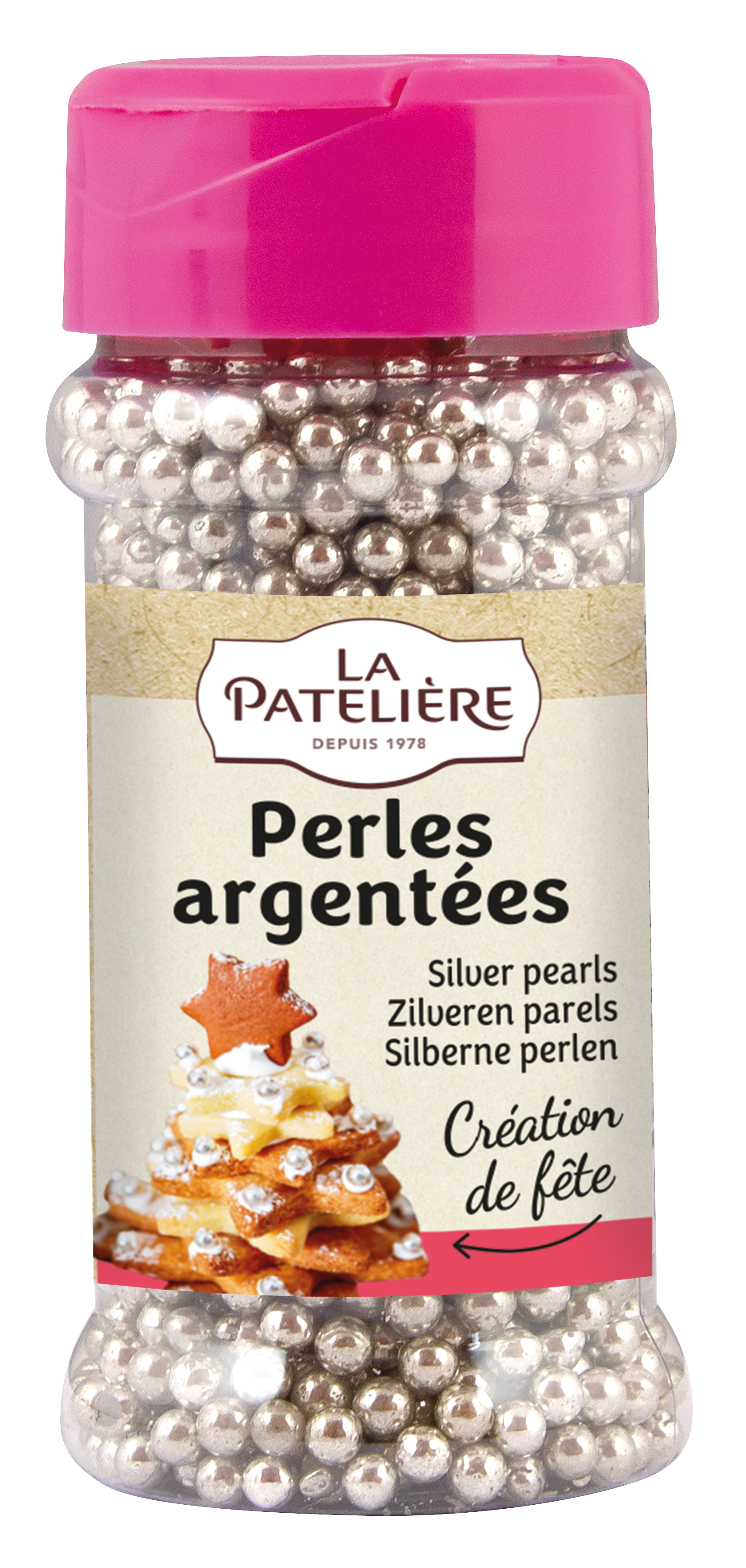 Perles argentées