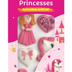 Décorations Princesses en sucre x 8