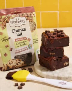 Recette de brownies aux chunks sans cacao