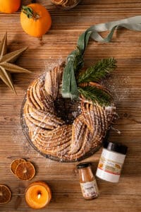 Couronne cannelle orange Noel La Patelière