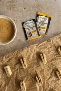 pate feuilletée coupée pour cuisson recette palmiers La Patelière